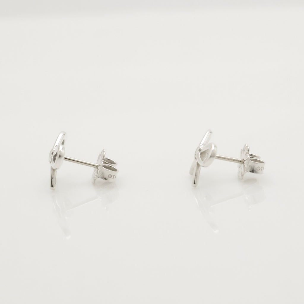 TIFFANY&Co. リボン ボウ スタッド ピアス AG925