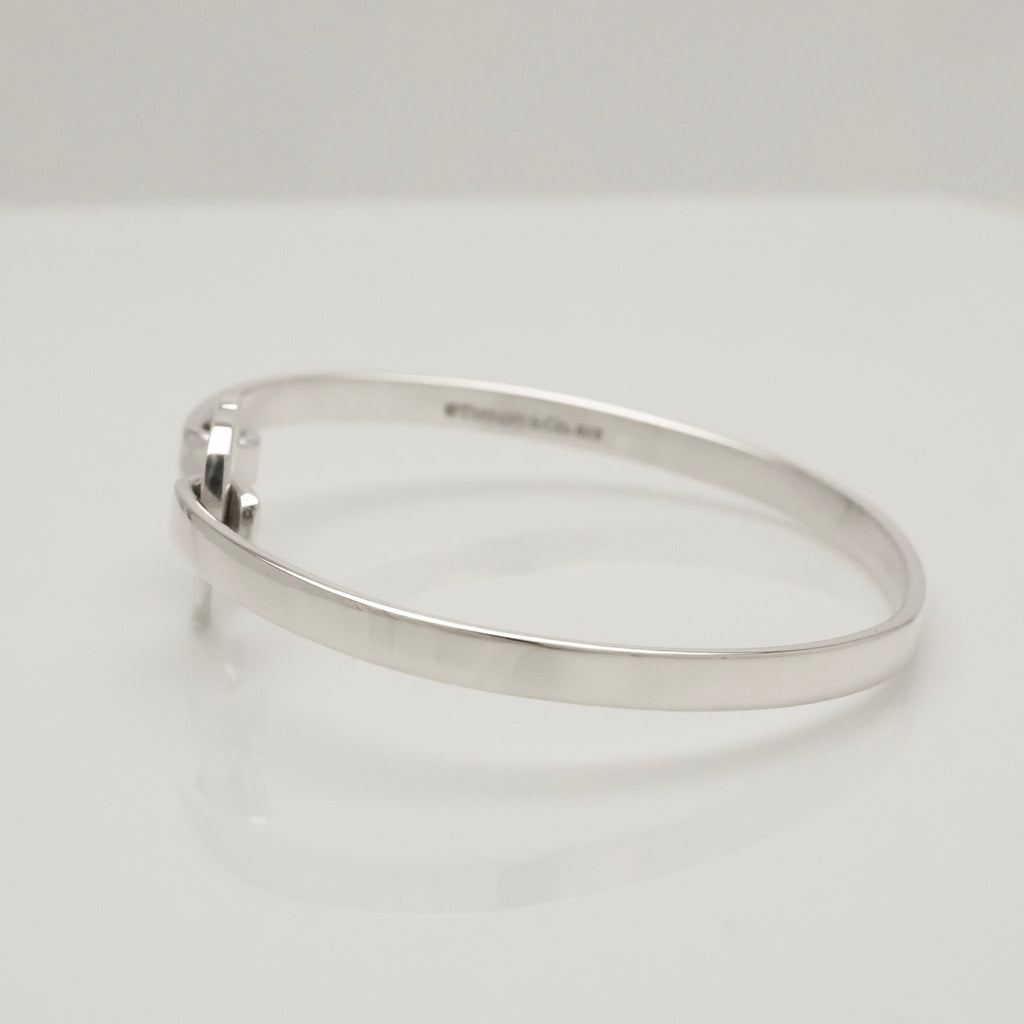 TIFFANY&Co. ハート リンク バングル ブレスレット AG925
