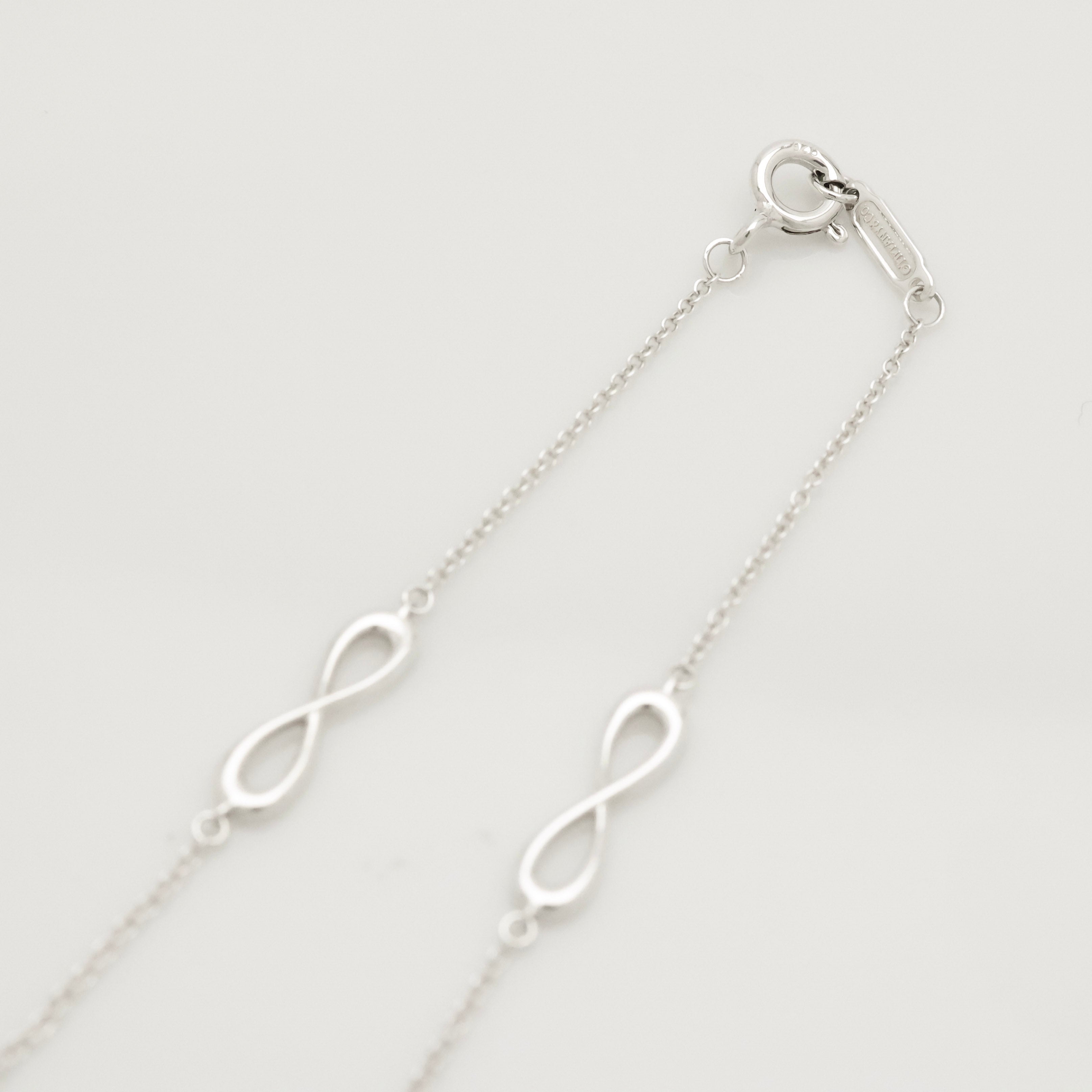 TIFFANY&Co. 3連 トリプル インフィニティ エンドレス ブレスレット AG925