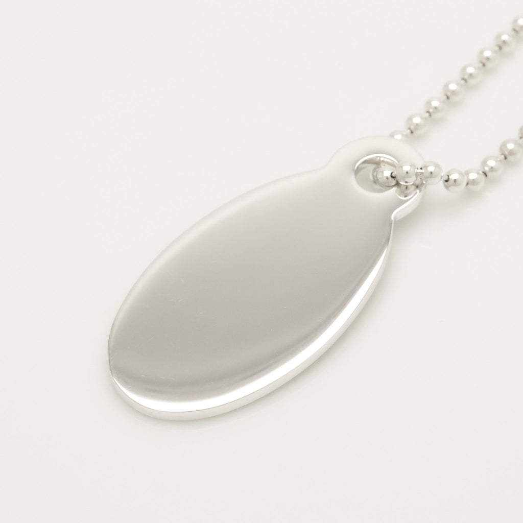 TIFFANY&Co.リターントゥ ティファニー オーバル タグ ボール チェーン ネックレス AG925