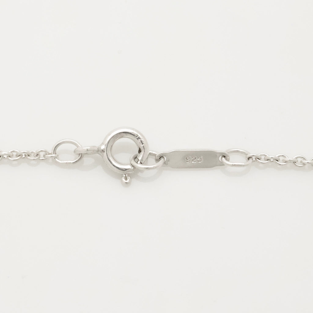 Tiffany & Co. Stencil Cutout Two Heart Lariat Necklace Sterling Silver 925