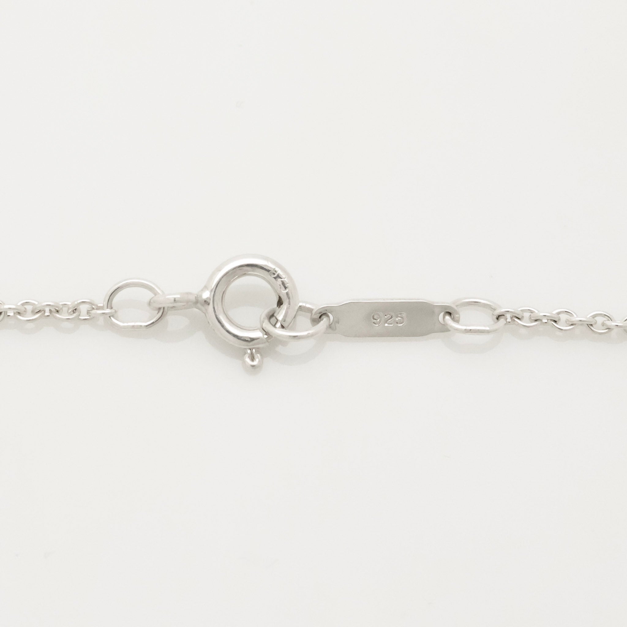 Tiffany & Co. Stencil Cutout Two Heart Lariat Necklace Sterling Silver 925