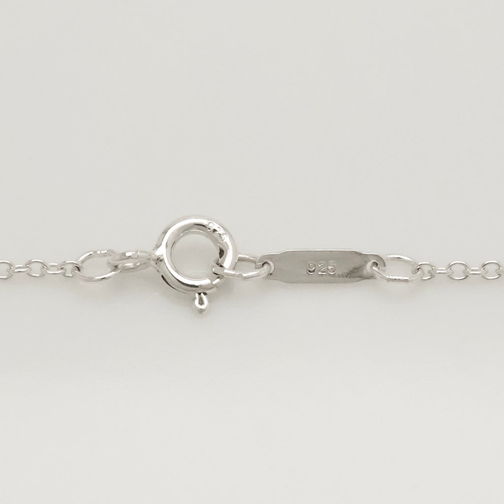 Tiffany & Co. Notes New York Large Wavy Round Circle Necklace Sterling Silver 925