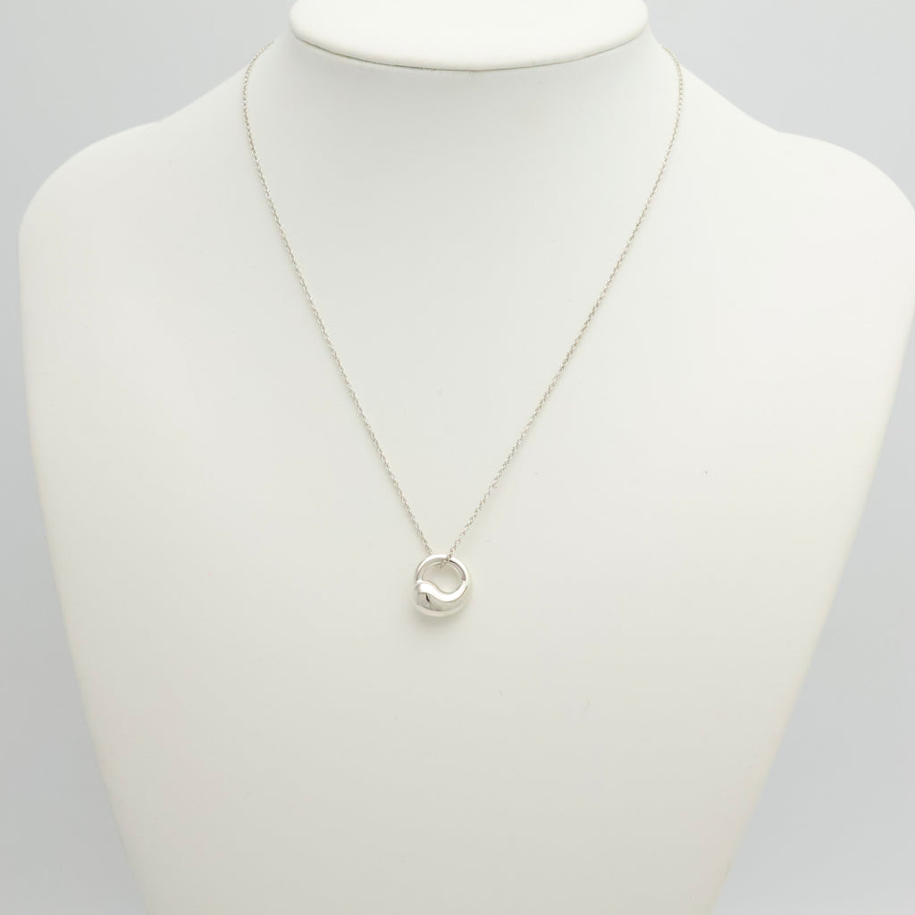 Tiffany & Co. MEDIUM Eternal Circle Necklace Sterling Silver 925 