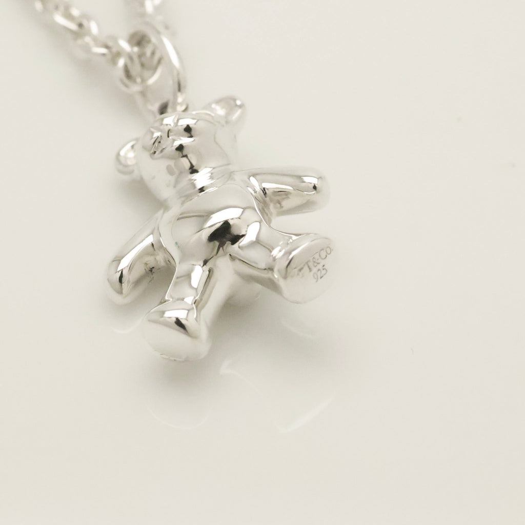 Tiffany & Co. Teddy Bear Pendant Necklace Sterling Silver 925 