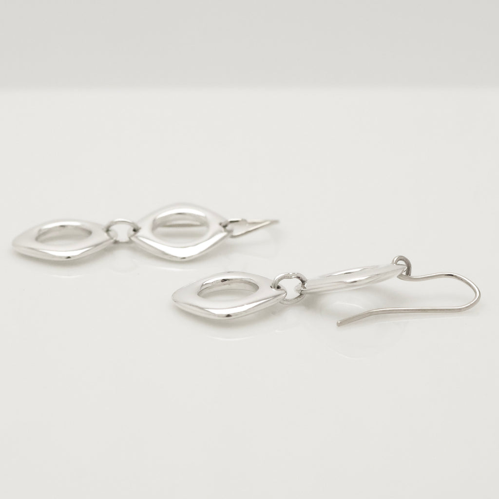 TIFFANY&Co. ダブル クッション スクエア フック ピアス AG925