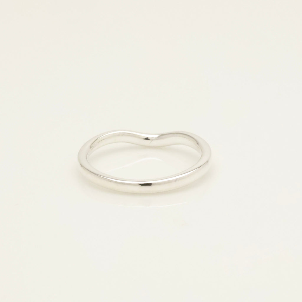 TIFFANY&Co. カーブド エルサペレッティ バンド リング 9 号 AG925