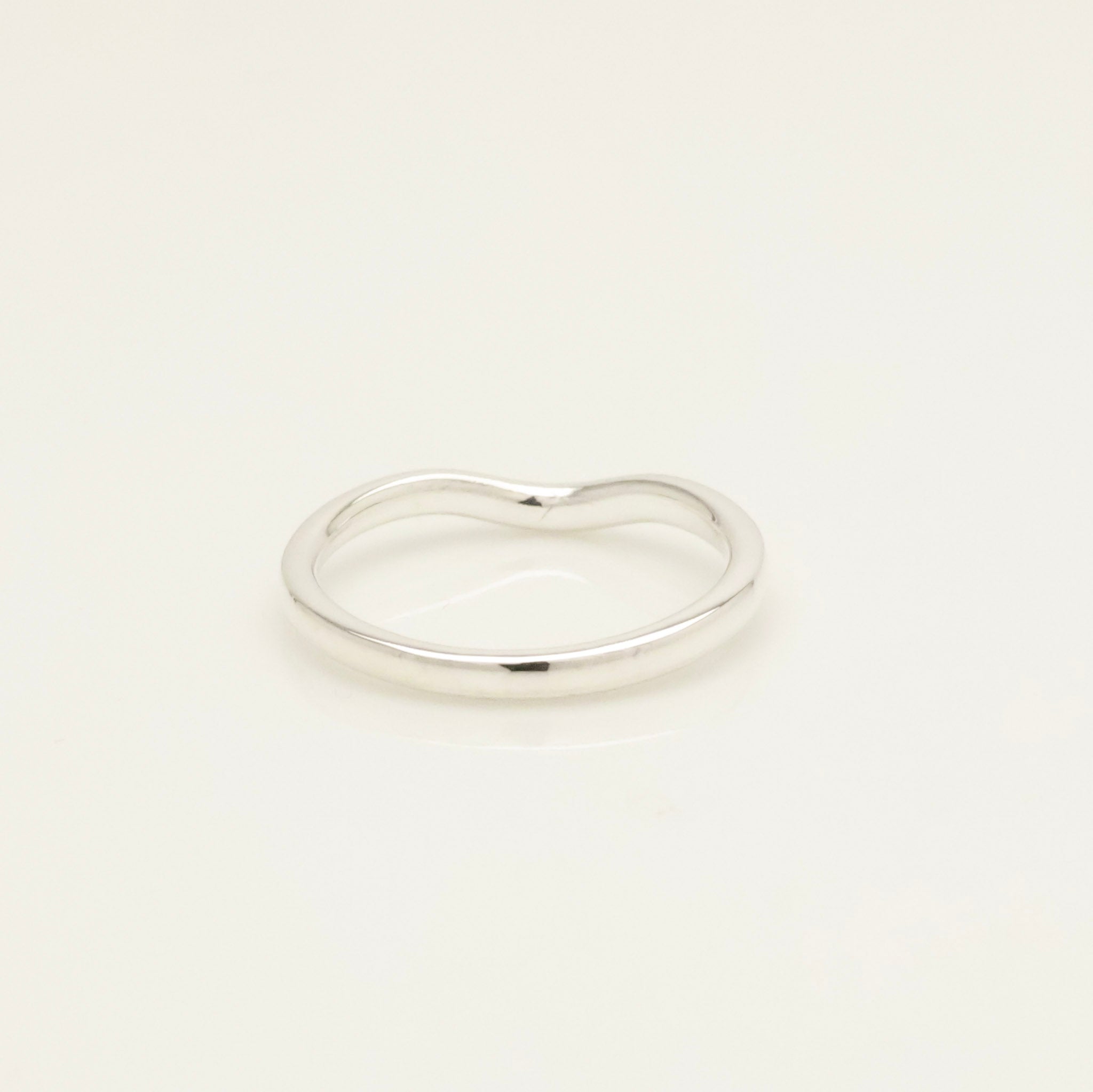 TIFFANY&Co. カーブド エルサペレッティ バンド リング 9 号 AG925