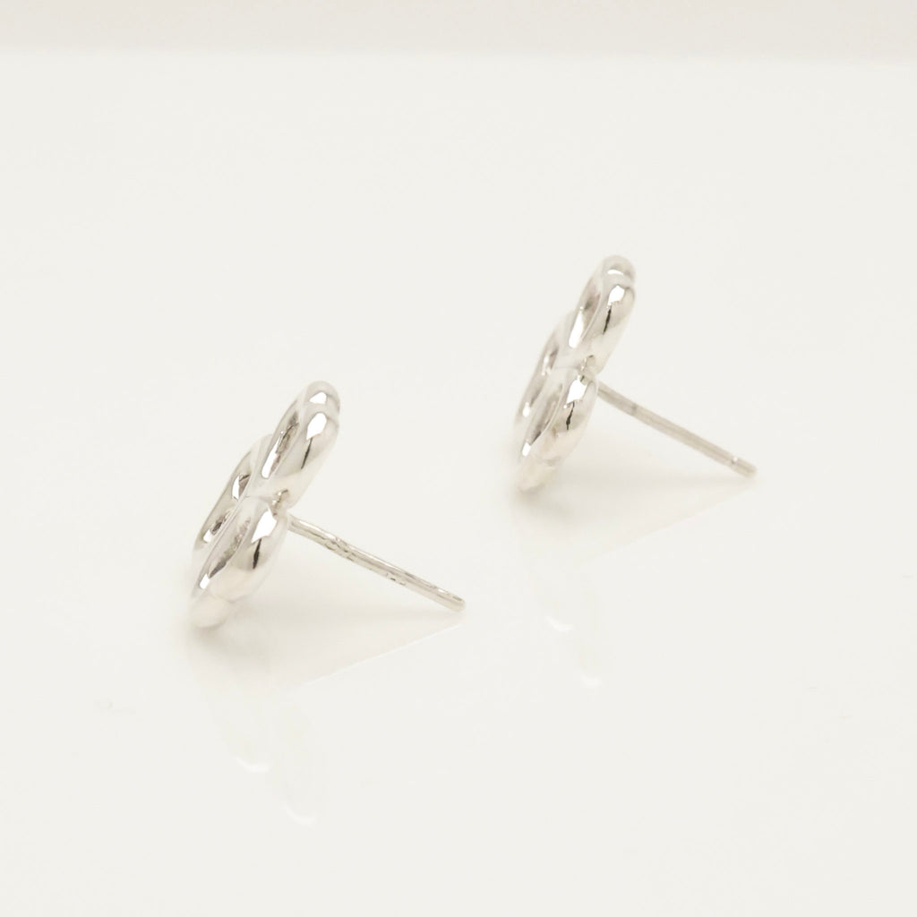 TIFFANY&Co. 3 ハート クローバー スタッド ピアス AG925