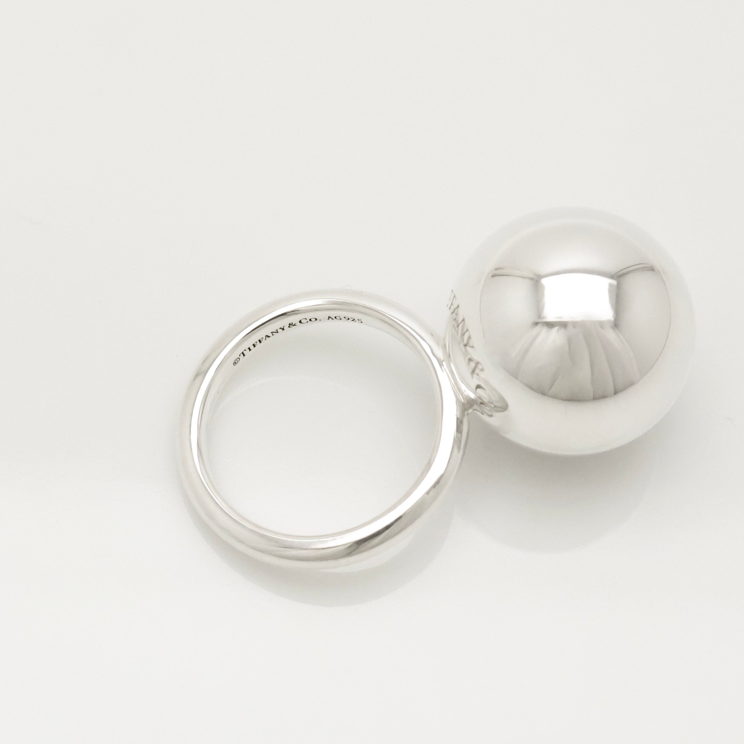 TIFFANY&Co. ハードウェア 15.5mm ボール リング 6 号 AG925