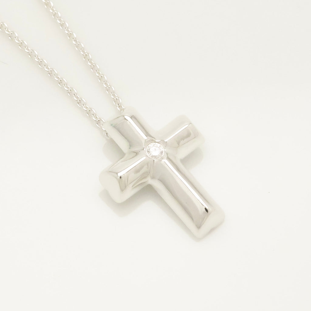 TIFFANY&Co. パロマピカソ テンダネス クロス 1Pダイヤモンド パロマピカソ ネックレス AG925
