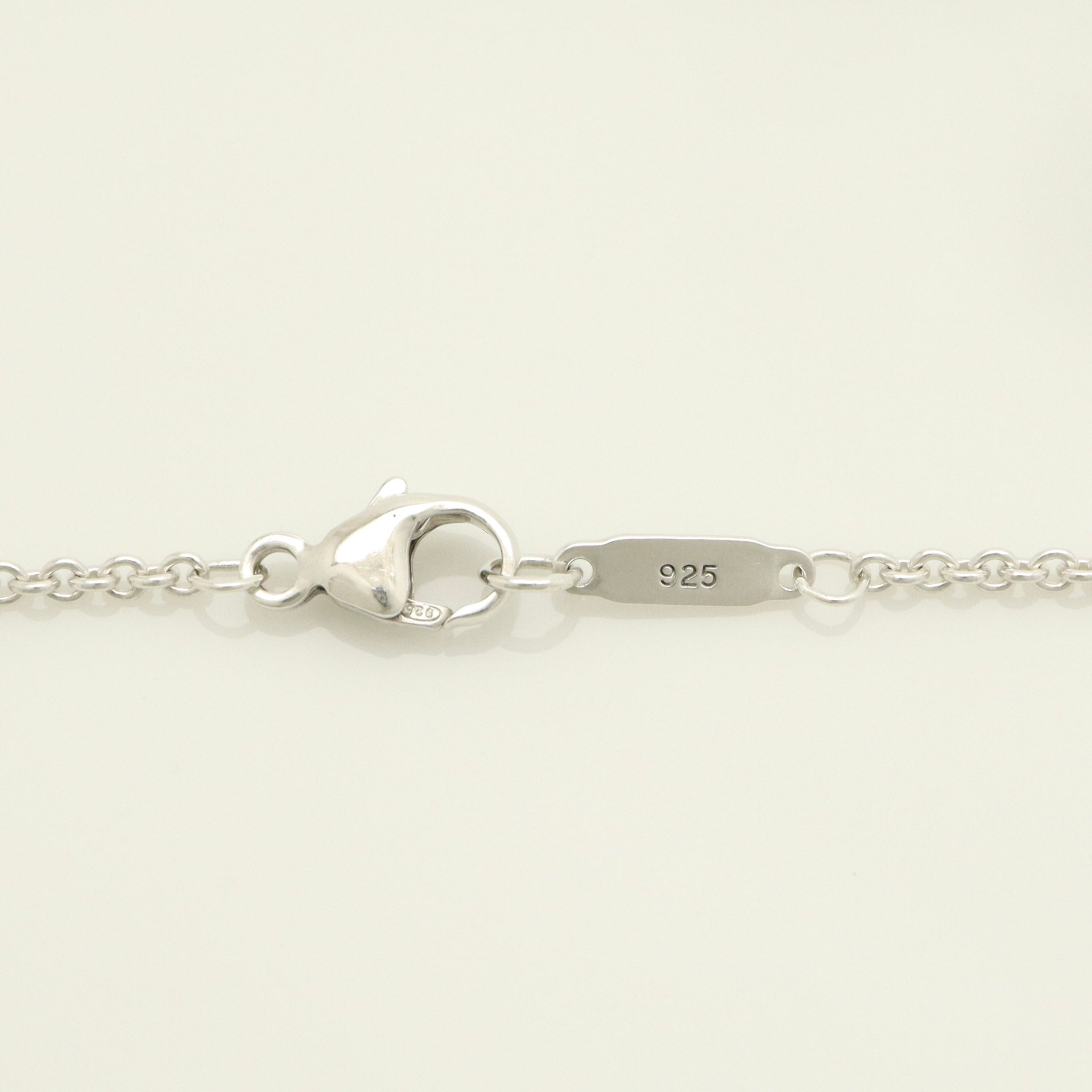TIFFANY & Co. 1837 Bar Plate Pendant Necklace Chain Sterling Silver 925