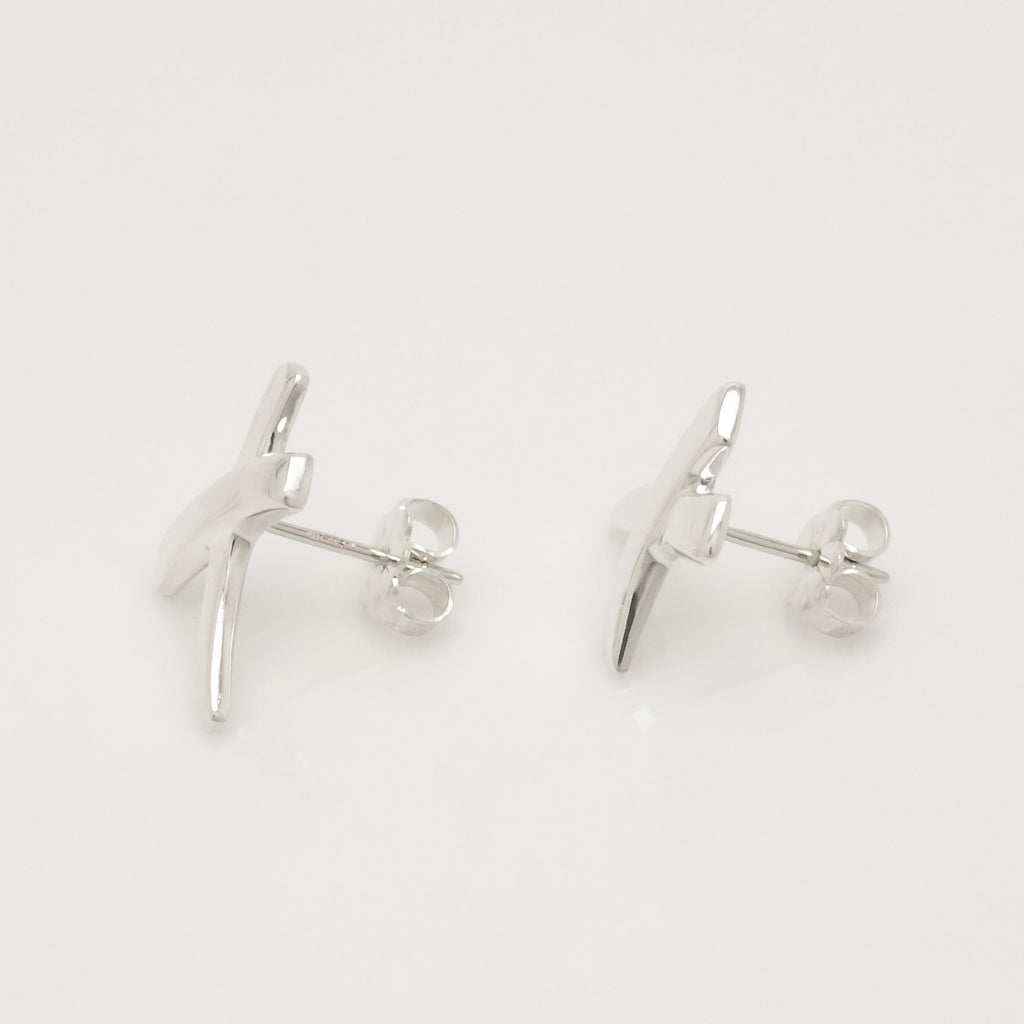 TIFFANY&Co. キス クロス パロマピカソ スタッド ピアス AG925