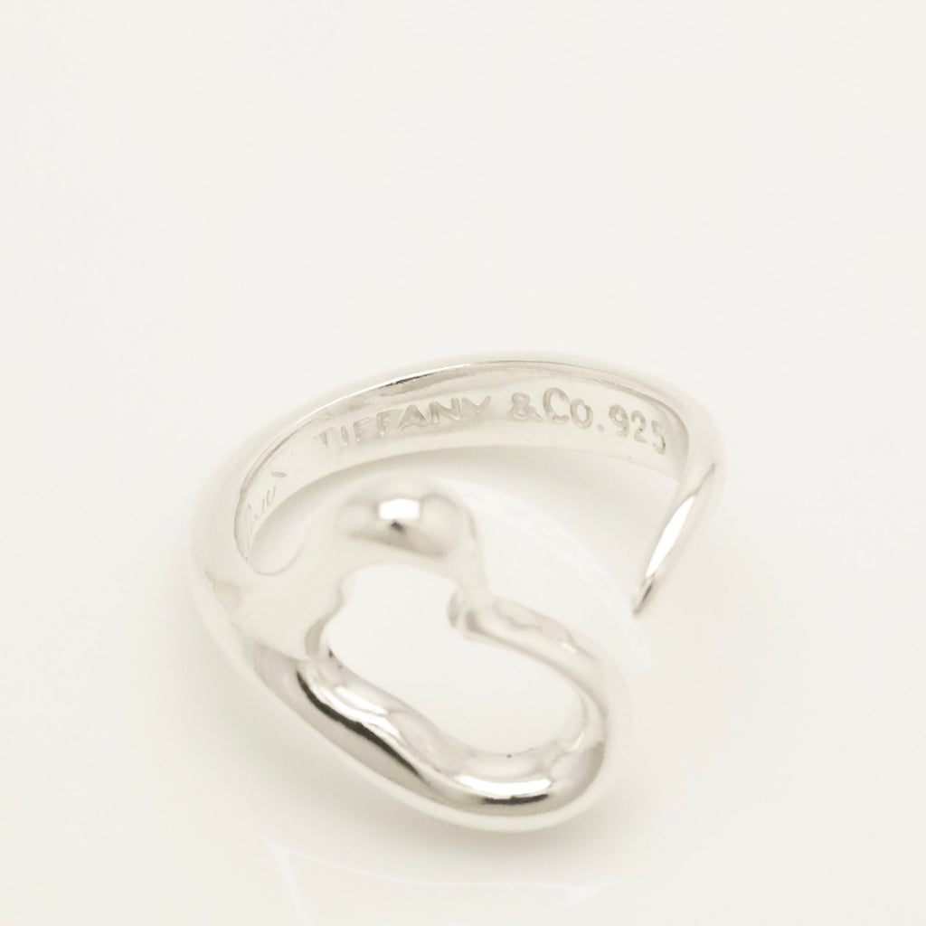 TIFFANY&Co. オープンハート エルサペレッティ リング 7 号 AG92