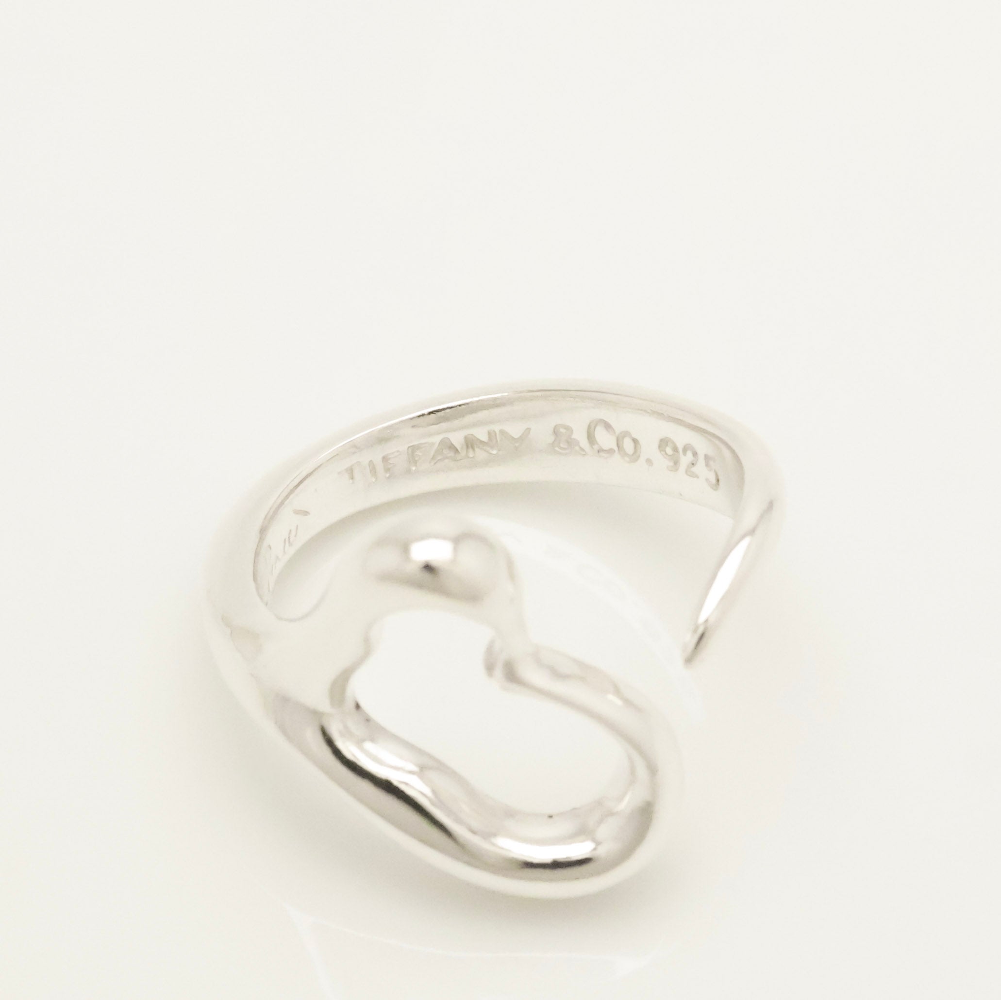 TIFFANY&Co. オープンハート エルサペレッティ リング 7 号 AG92