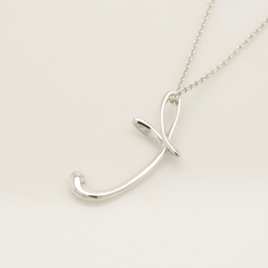 TIFFANY&Co. ノーツ レター T イニシャル  ネックレス AG925
