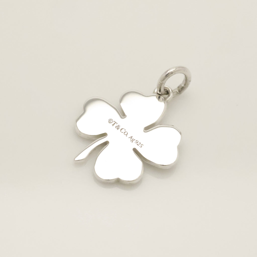 Tiffany & Co. Four Leaf Clover Pendant Charm Sterling Silver 925 