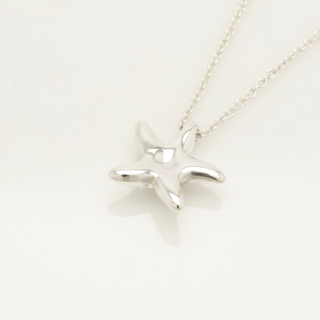 Tiffany & Co. Starfish Pendant Necklace Sterling Silve 925