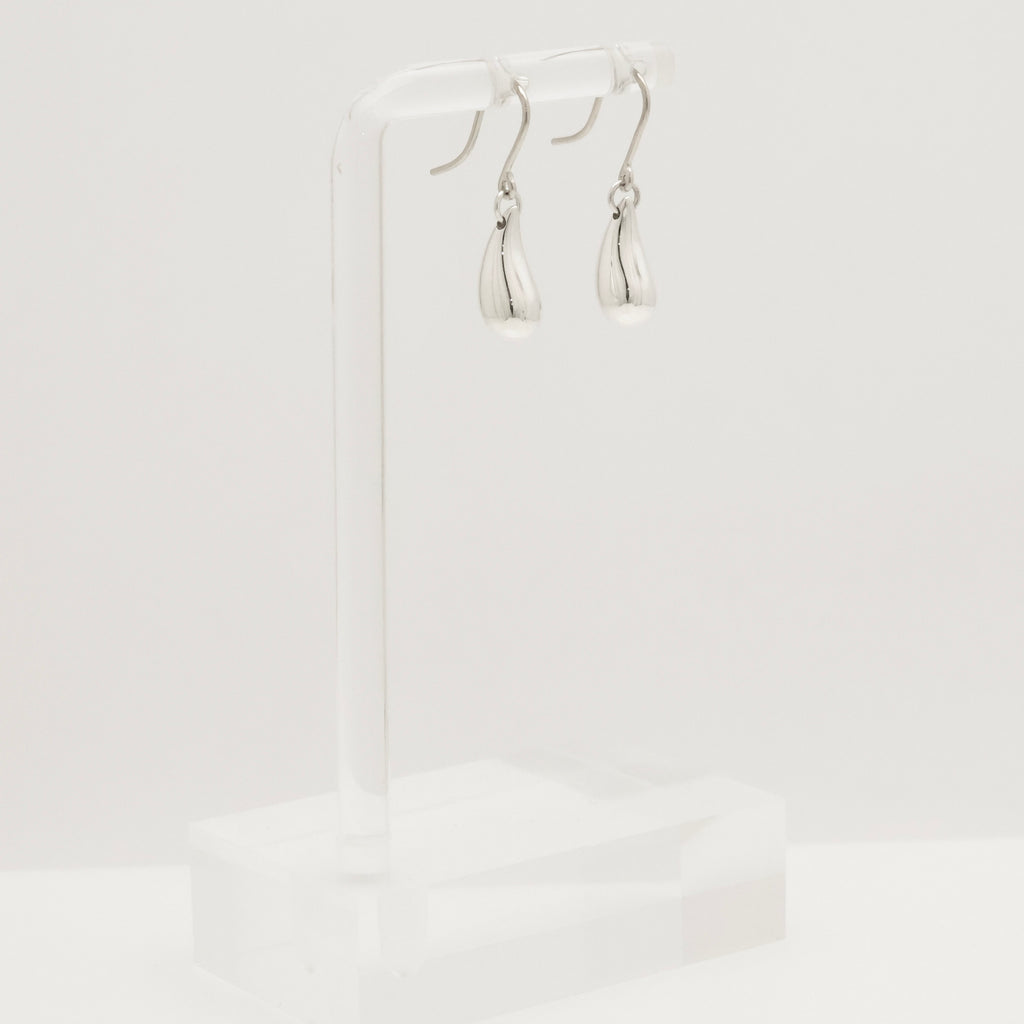 Tiffany & Co. Peretti Teardrop Dangle Earrings Sterling Silver 925