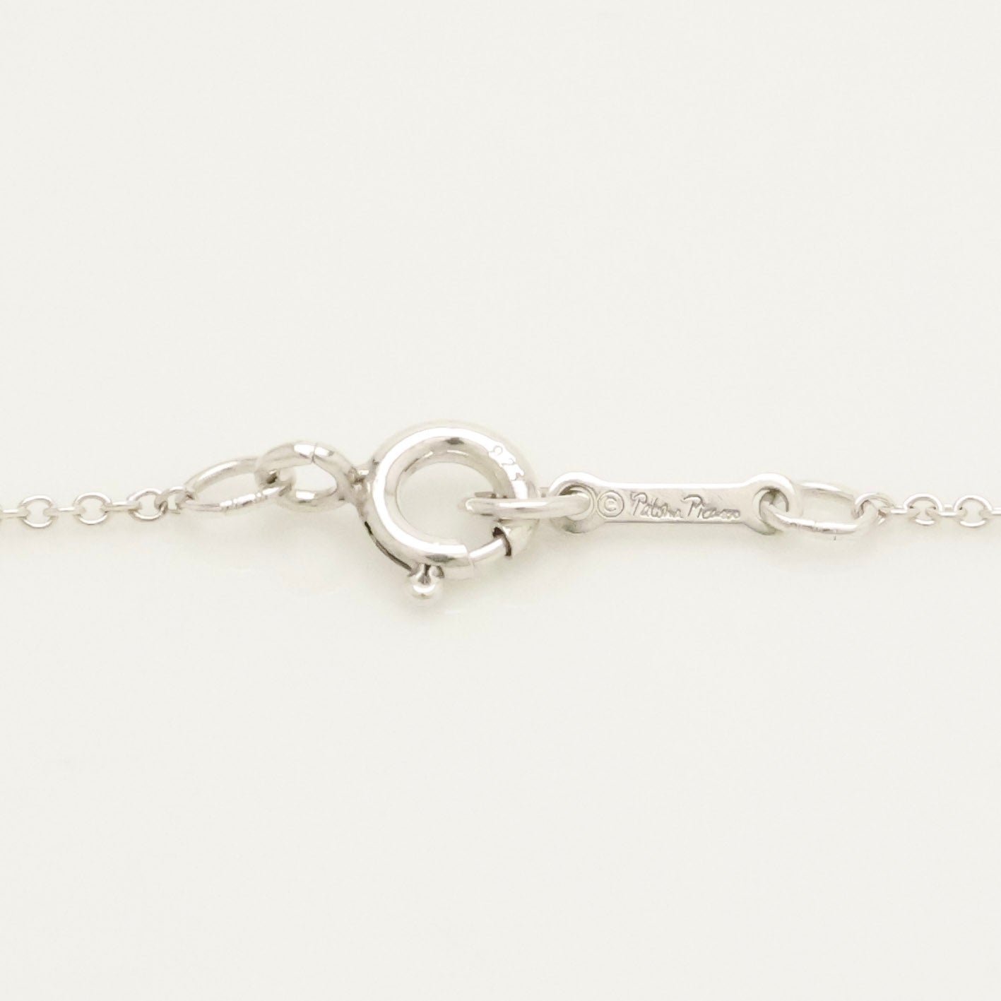   Tiffany & Co. Modern Heart 1P Diamond Necklace Sterling Silver 925
