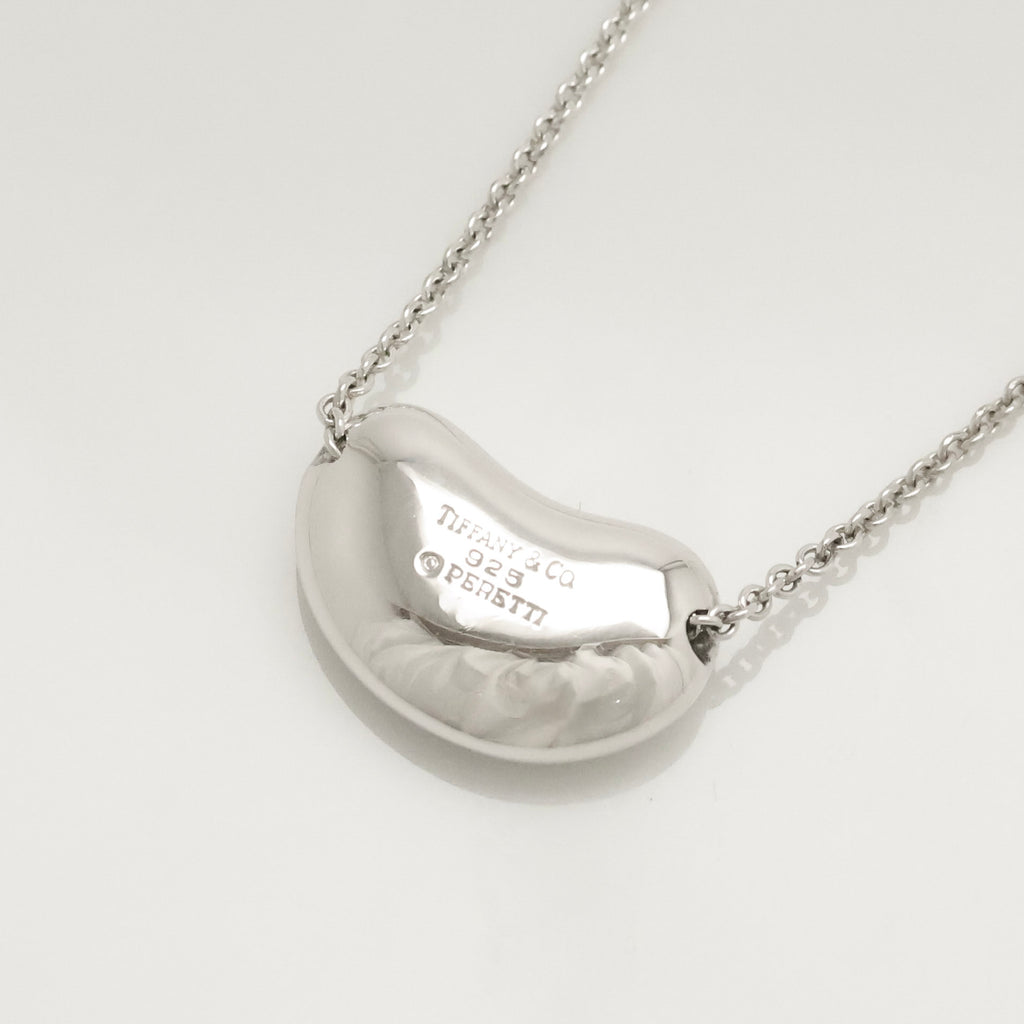  Tiffany & Co. Peretti Large  Bean Necklace  Sterling Silver 925 