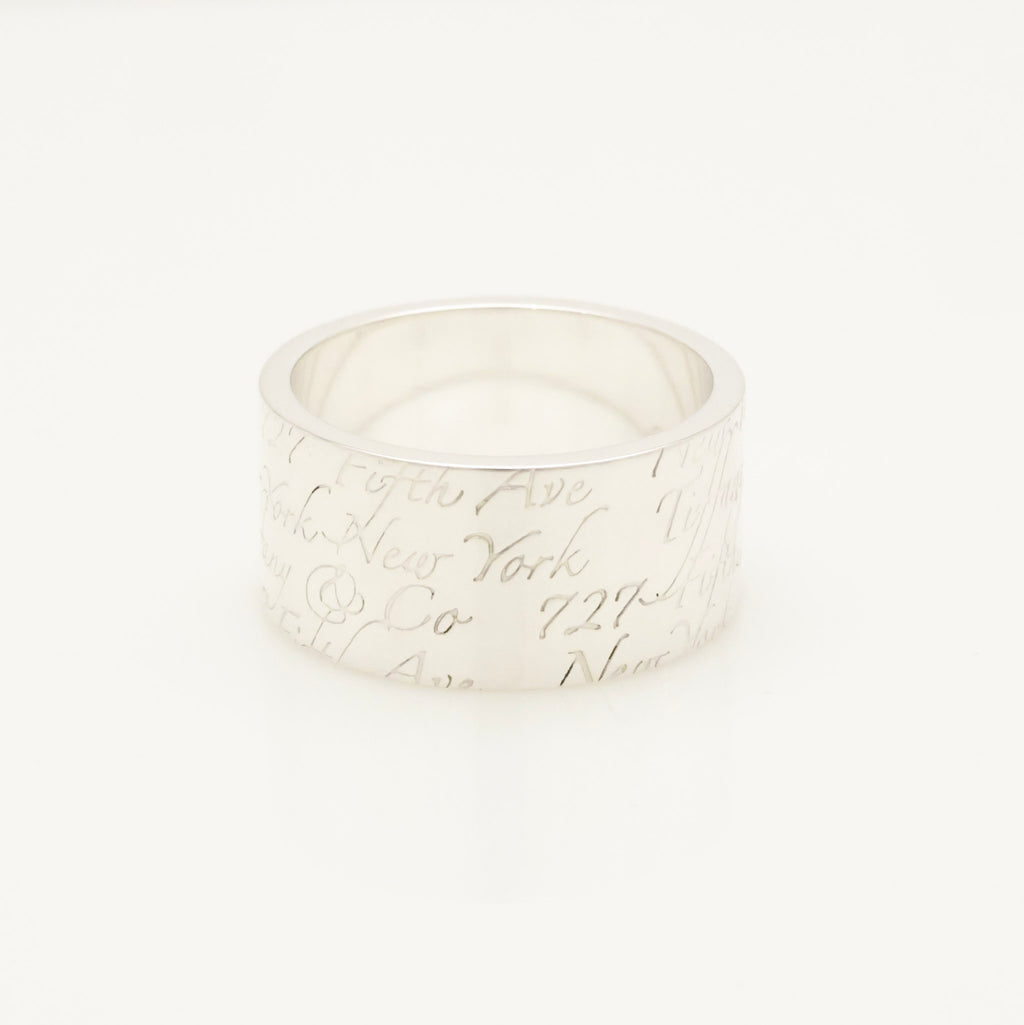 Tiffany & Co. Atlas Wide Ring Size 6.25 Sterling Silver 925