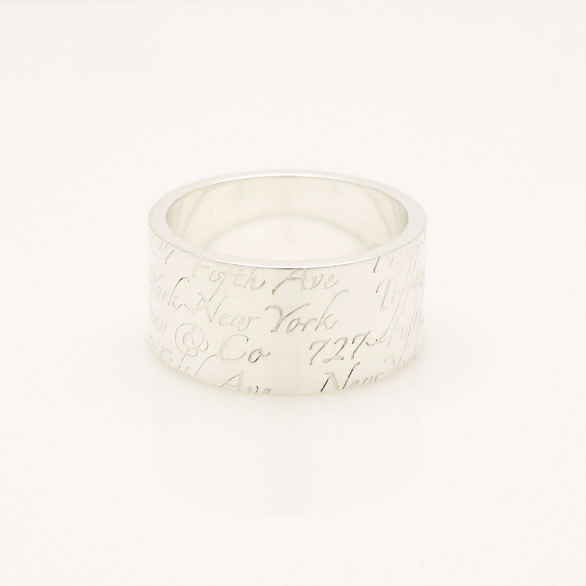 Tiffany & Co. Atlas Wide Ring Size 6.25 Sterling Silver 925