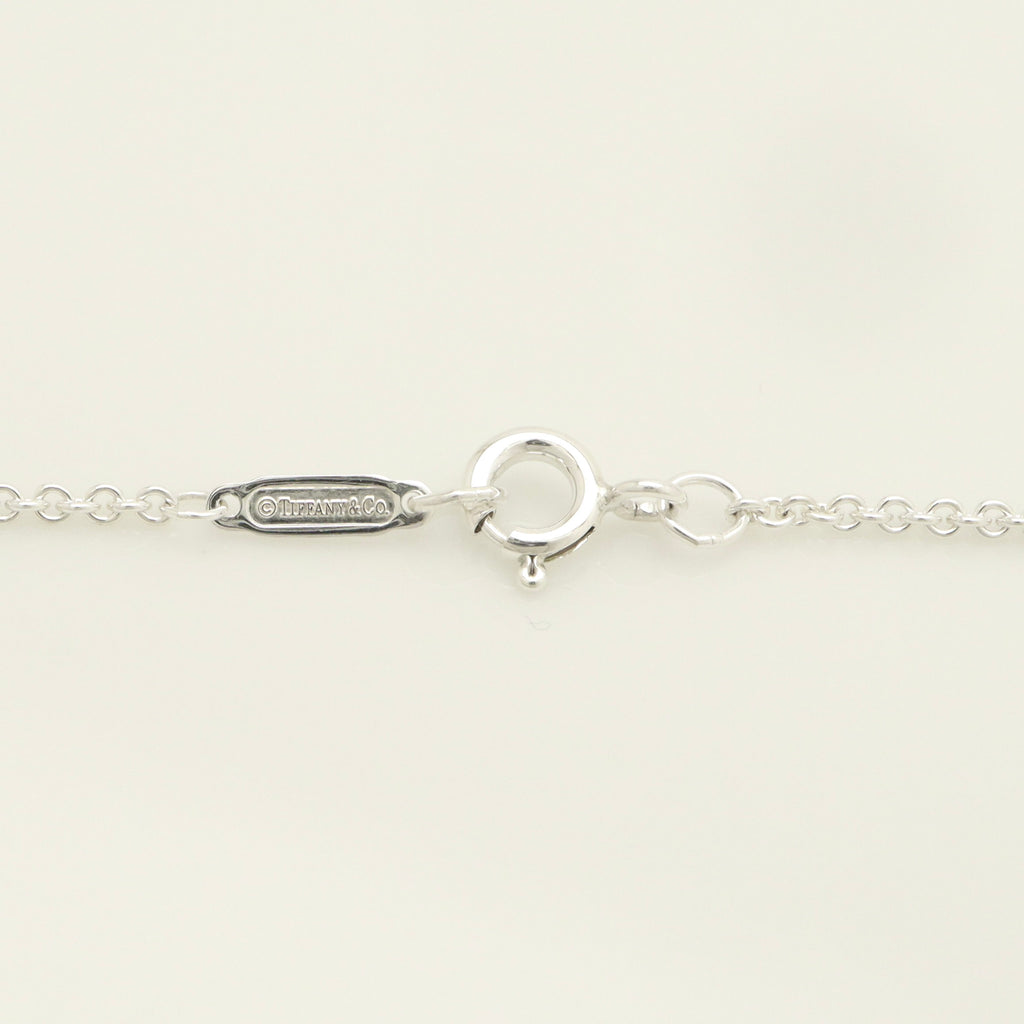 Tiffany & Co Triple Heart Plate Pendant Necklace Sterling Silver 925