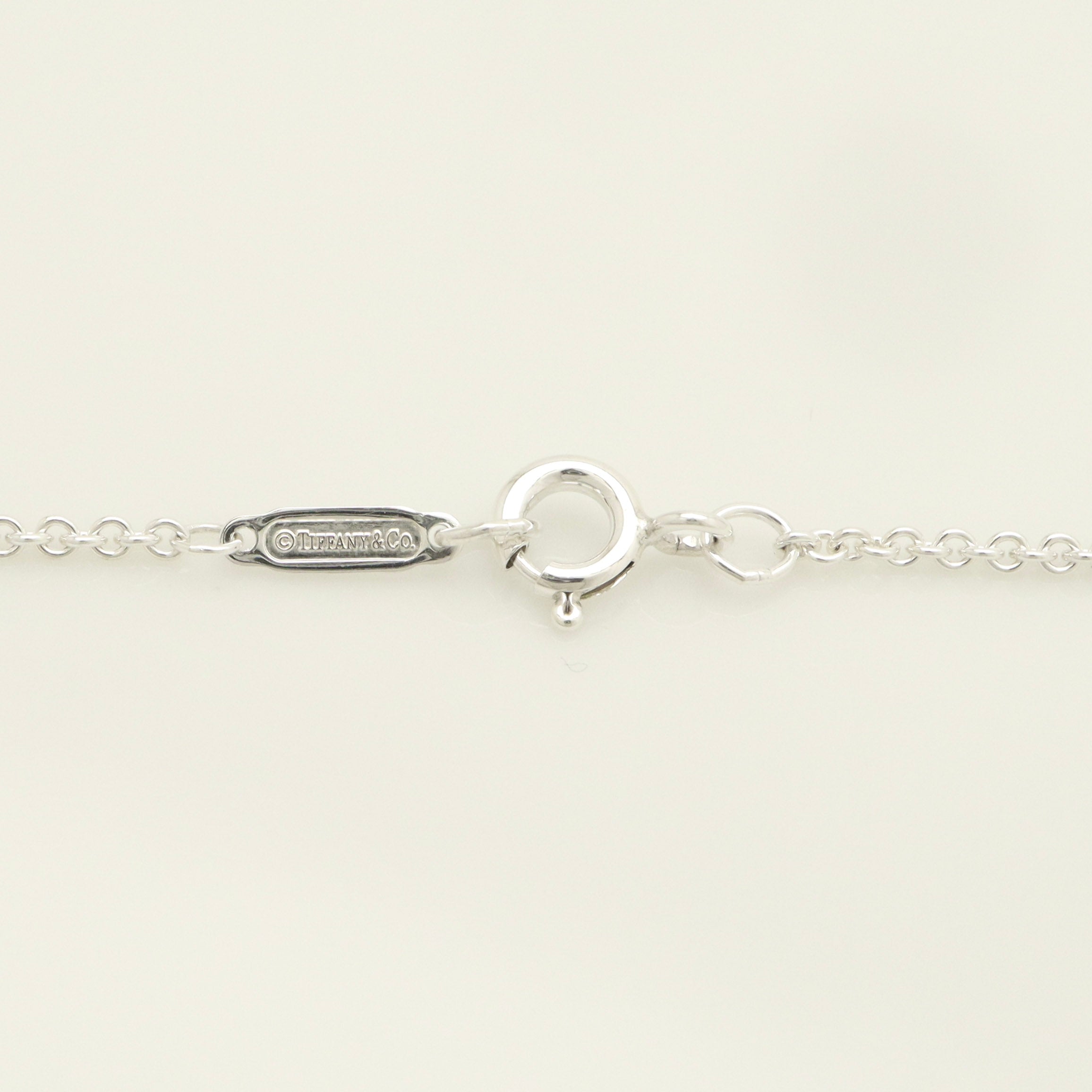 Tiffany & Co Triple Heart Plate Pendant Necklace Sterling Silver 925