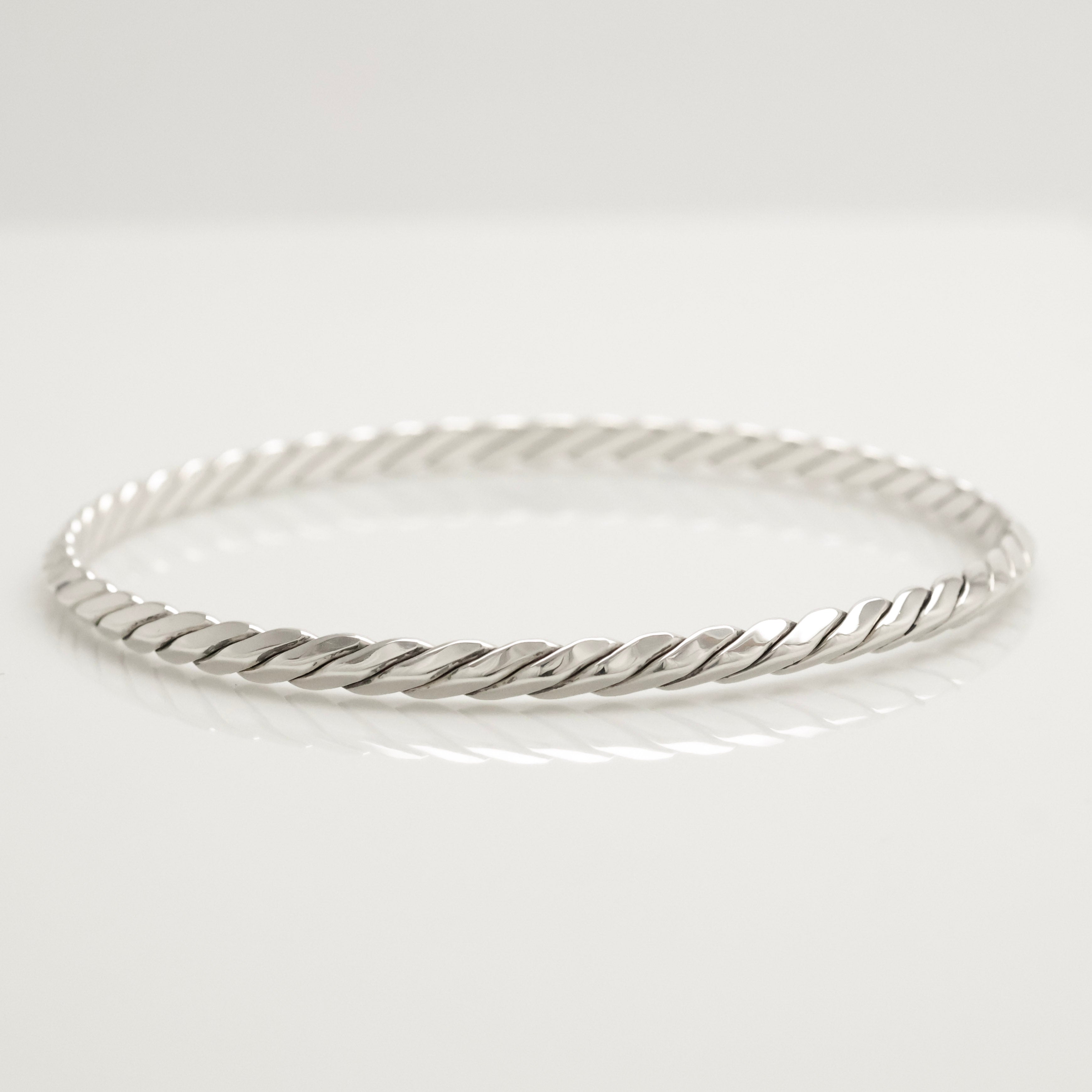 TIFFANY&Co. ツイスト ロープ バングル ブレスレット AG925