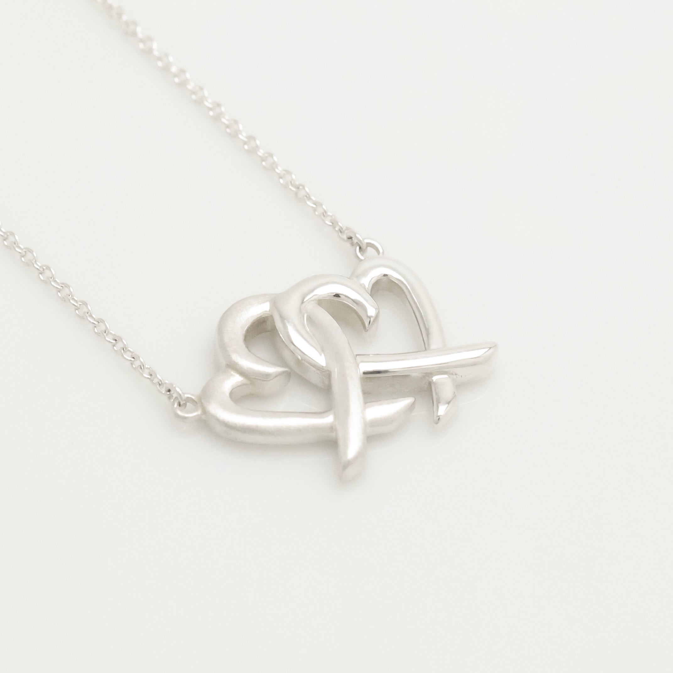 TIFFANY&Co. ダブル ラビングハート パロマピカソ ネックレス AG925