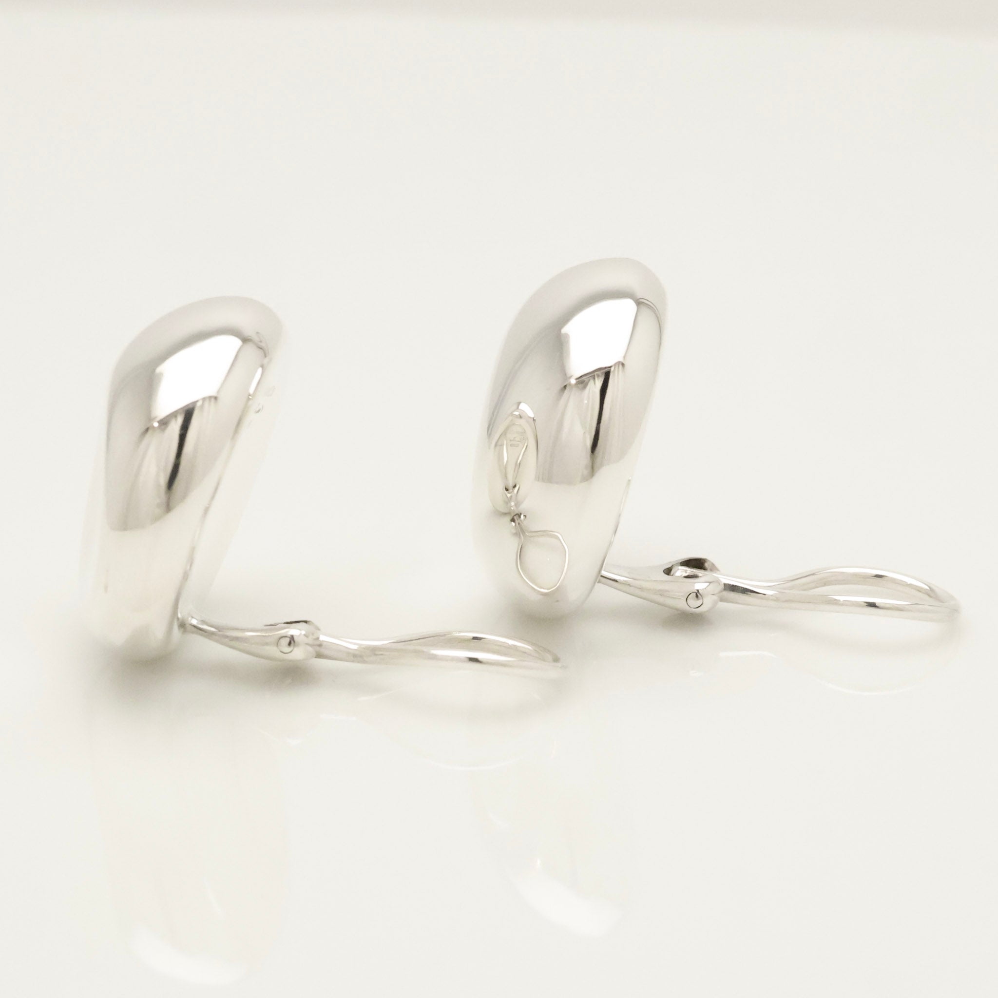 Tiffany & Co. Peretti LARGE Nugget Clip-On Earrings Sterling Silver 925