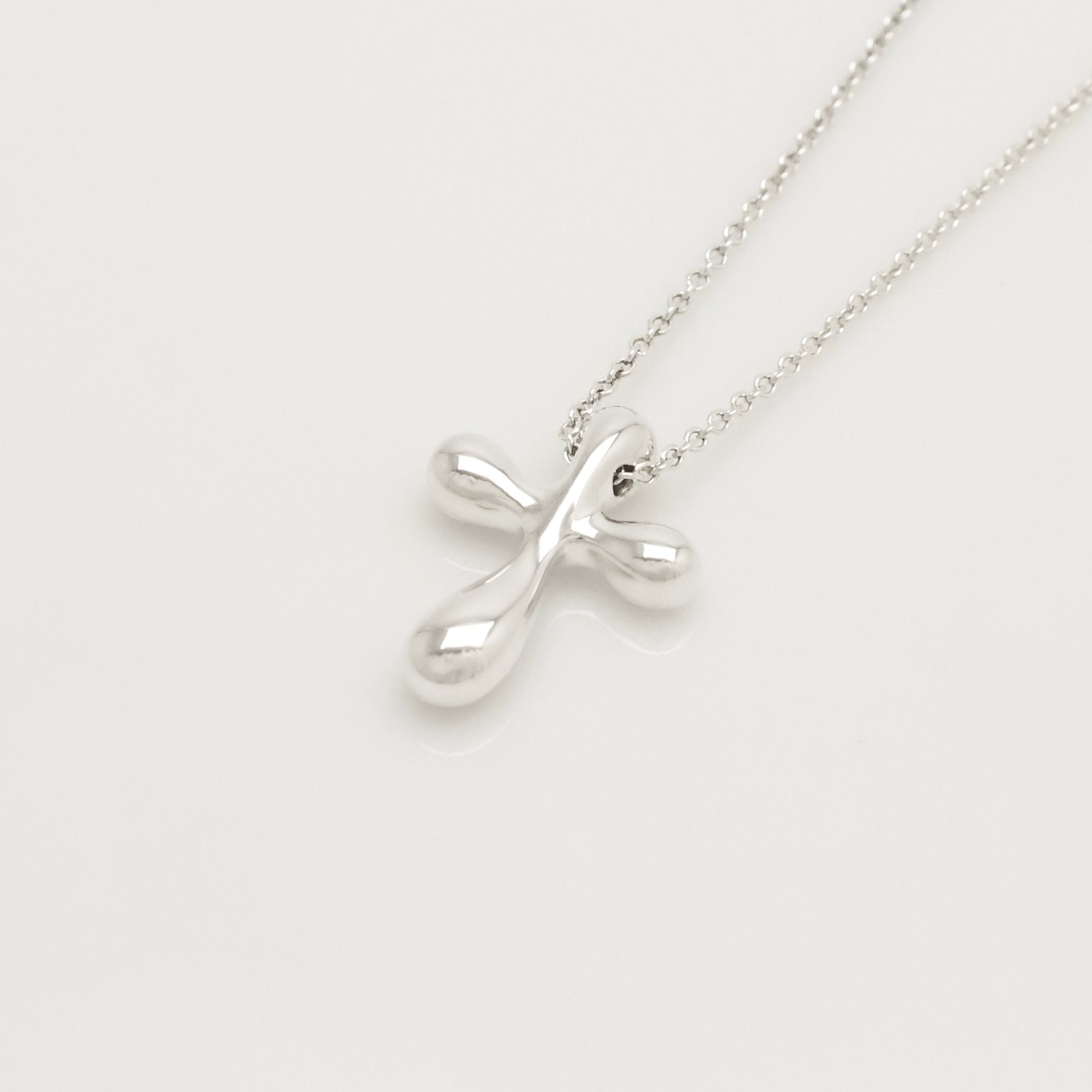 TIFFANY&Co. ミニ クロス エルサペレッティ ネックレス AG925