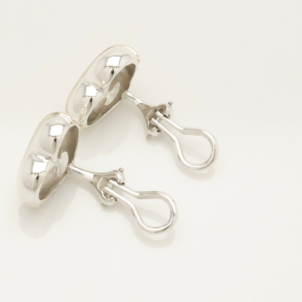 TIFFANY&Co. ハート アロー キューピット コンビ クリップ ピアス AG925 AU750
