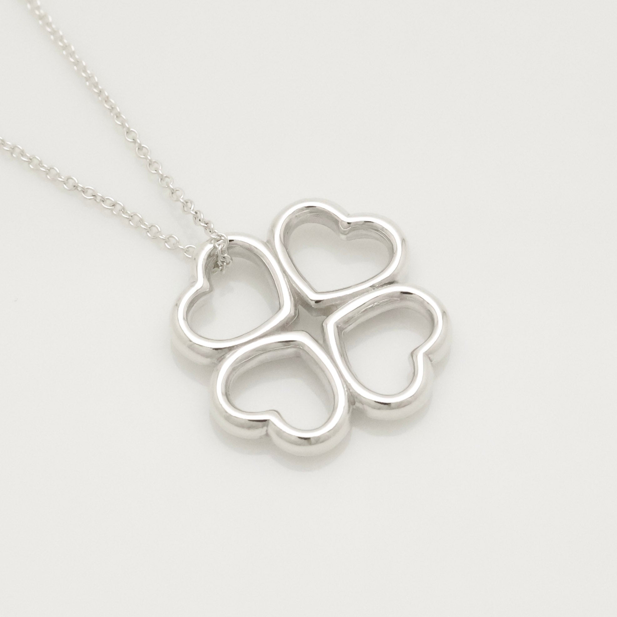 TIFFANY&Co. クローバー ハート ネックレス AG925