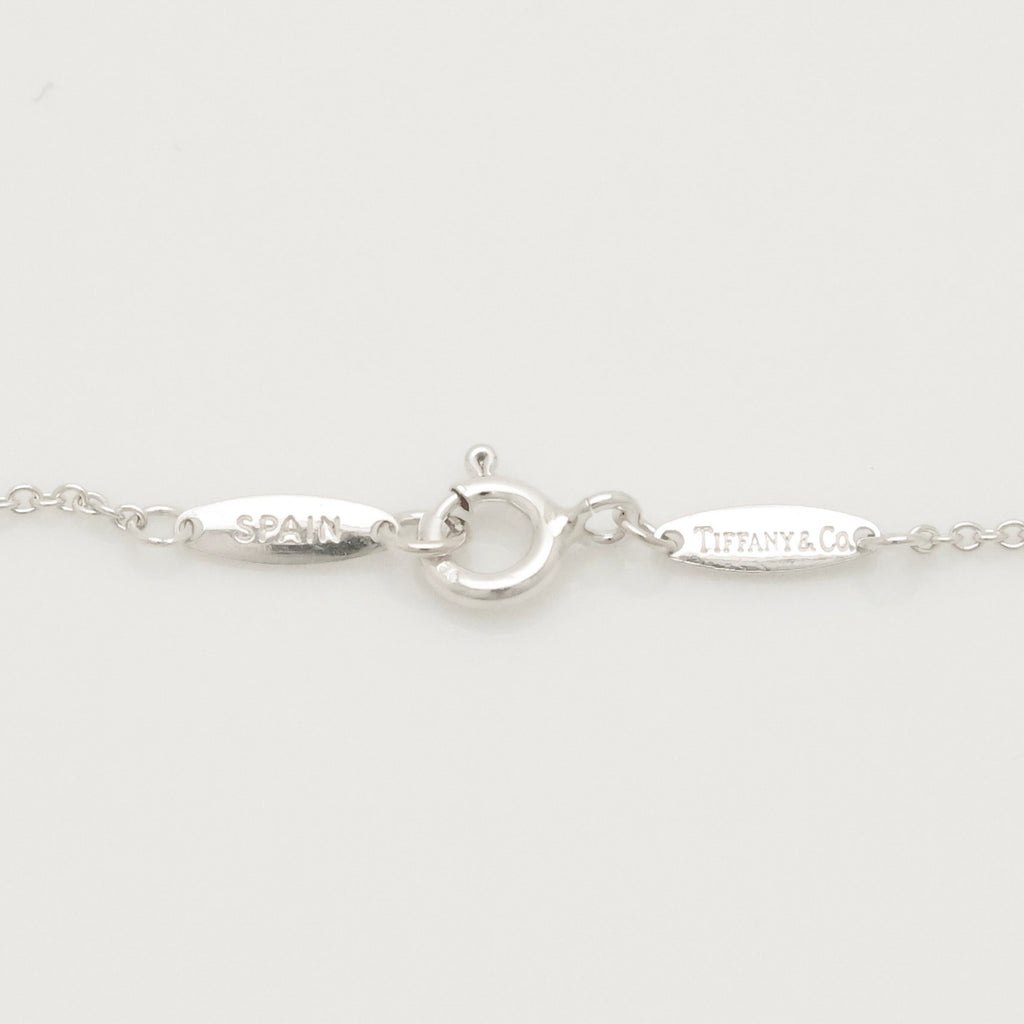 Tiffany & Co. Initial Letter "M" Necklace Pendant Sterling Silver 925