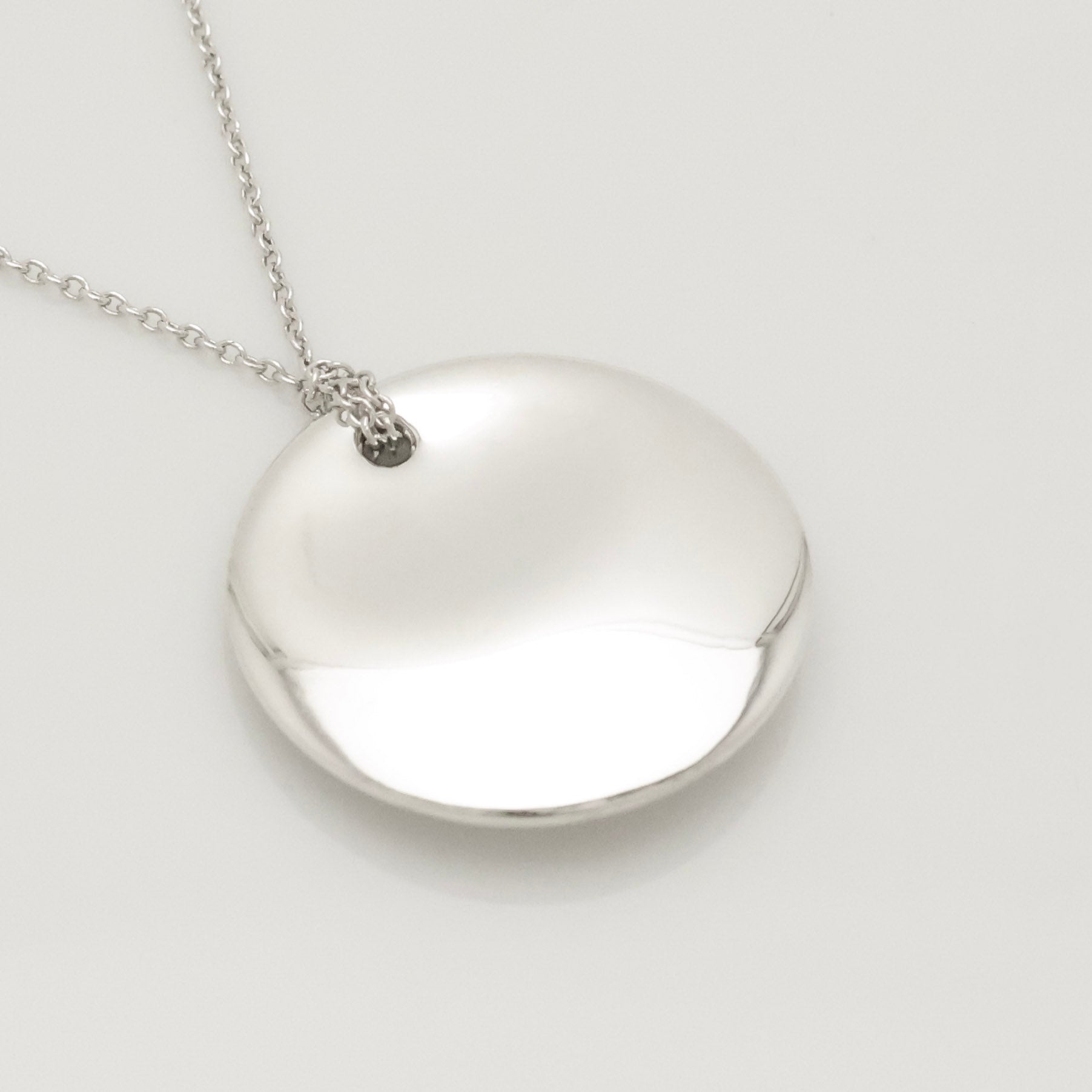 TIFFANY&Co.ラウンド ディスク エルサペレッティ ネックレス AG925