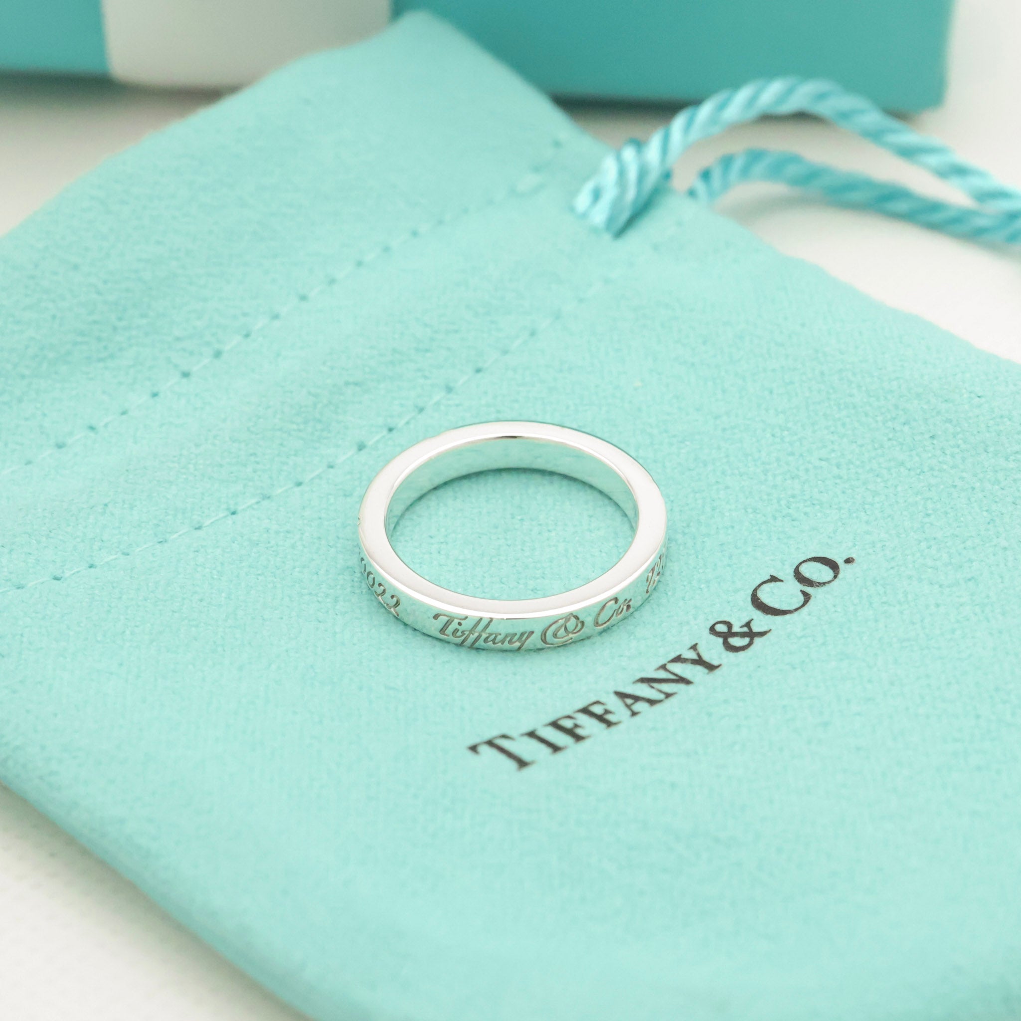 TIFFANY&Co. ノーツ NEW YORK ナロー リング 9 号 AG925