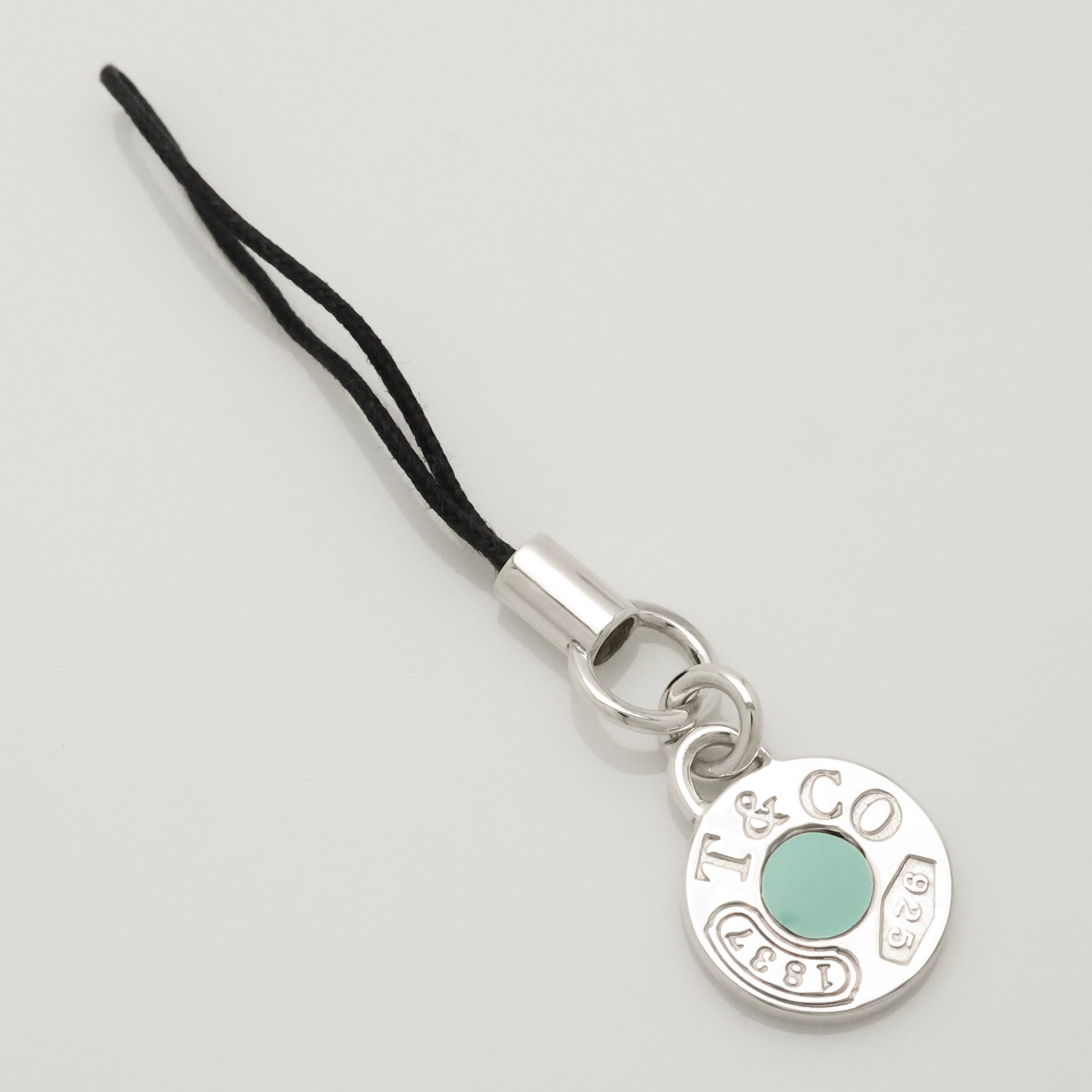 TIFFANY&Co. 1837 ロゴ ラウンド サークル ブルー エナメル ストラップ AG925