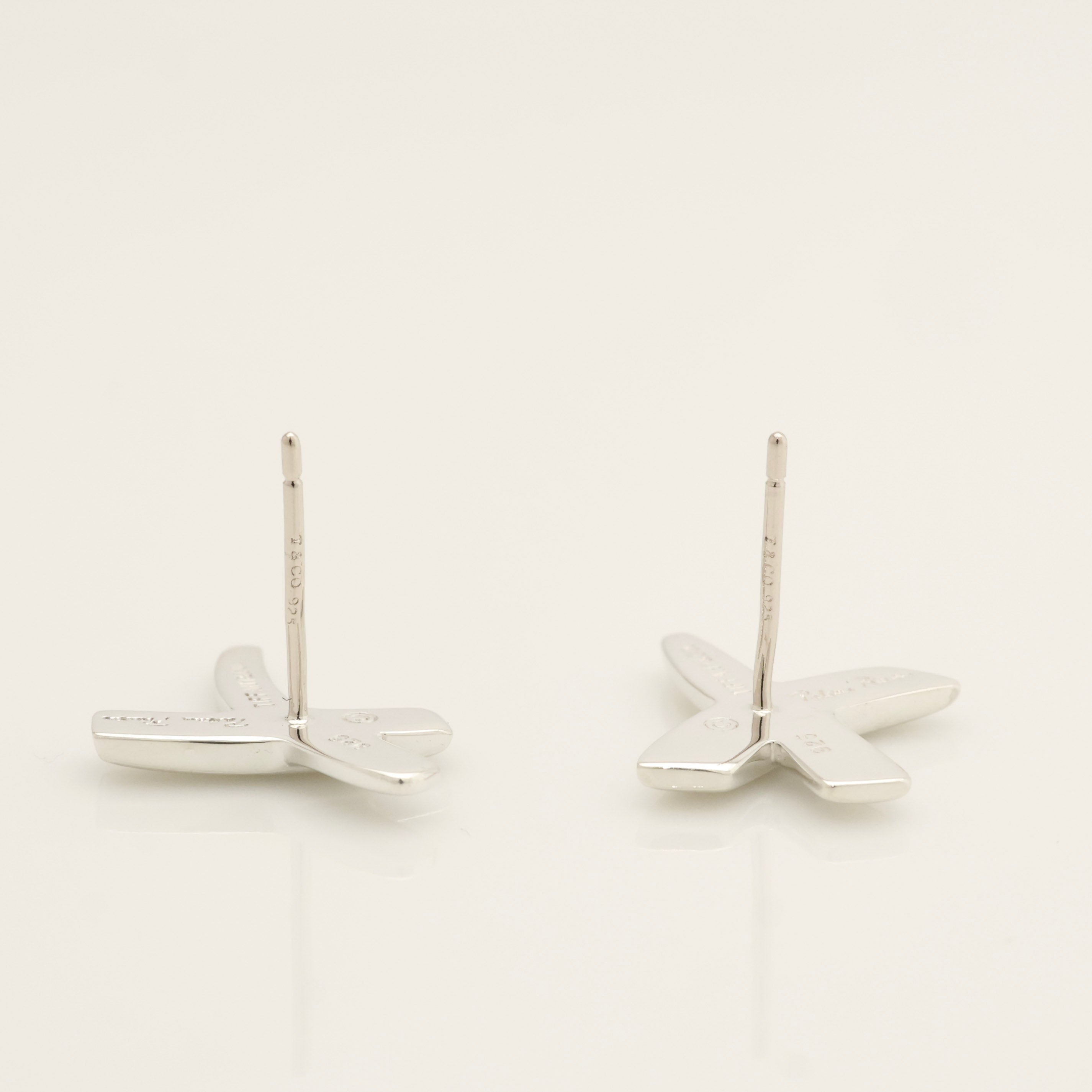 Tiffany & Co. Picasso X Kiss Cross Stud Earrings Sterling Silver 925 