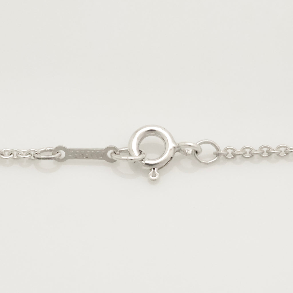  Tiffany & Co. Peretti Large  Bean Necklace  Sterling Silver 925 
