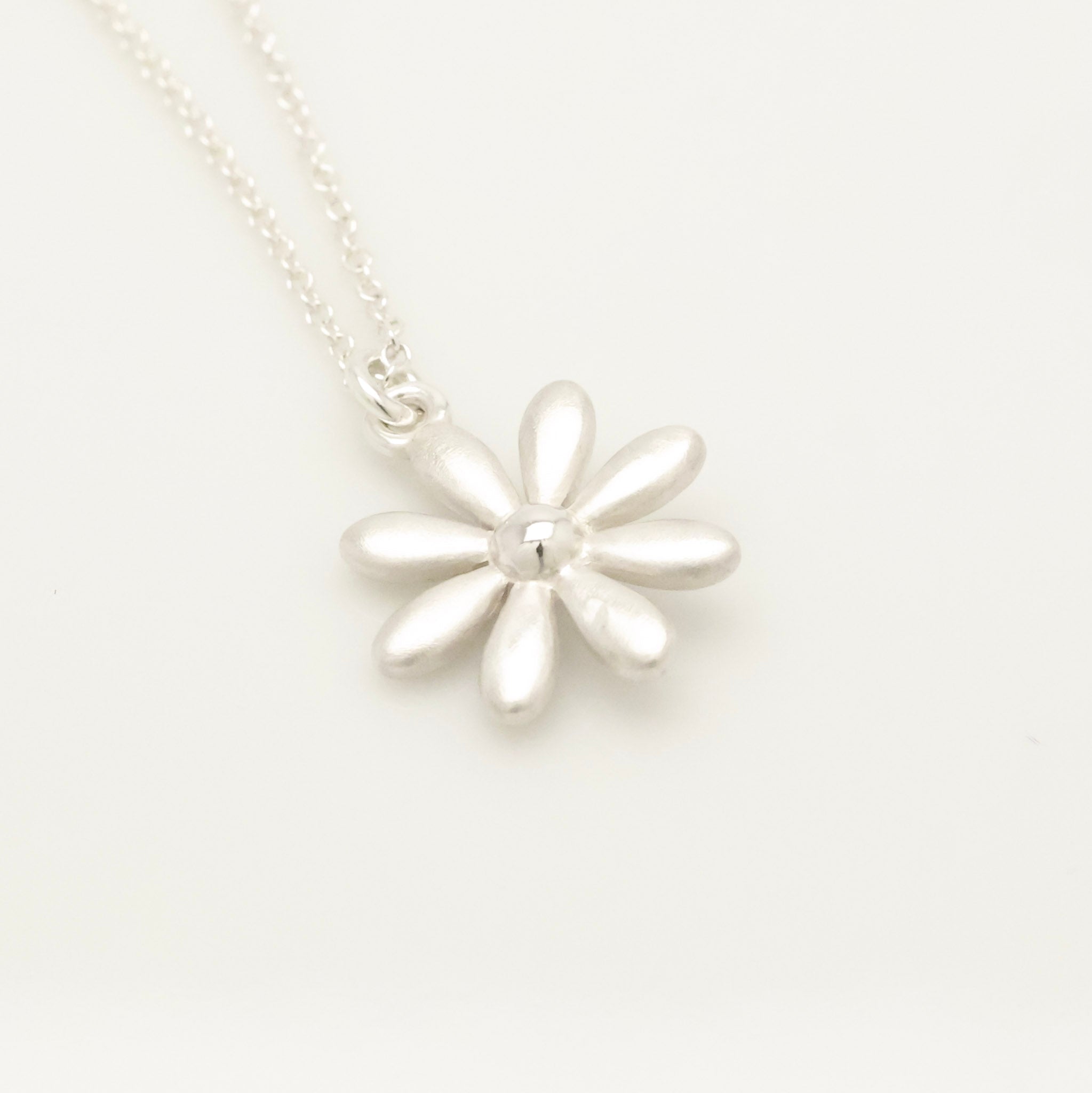 Tiffany & Co. Daisy Flower Necklace Pendant  Sterling Silver 925