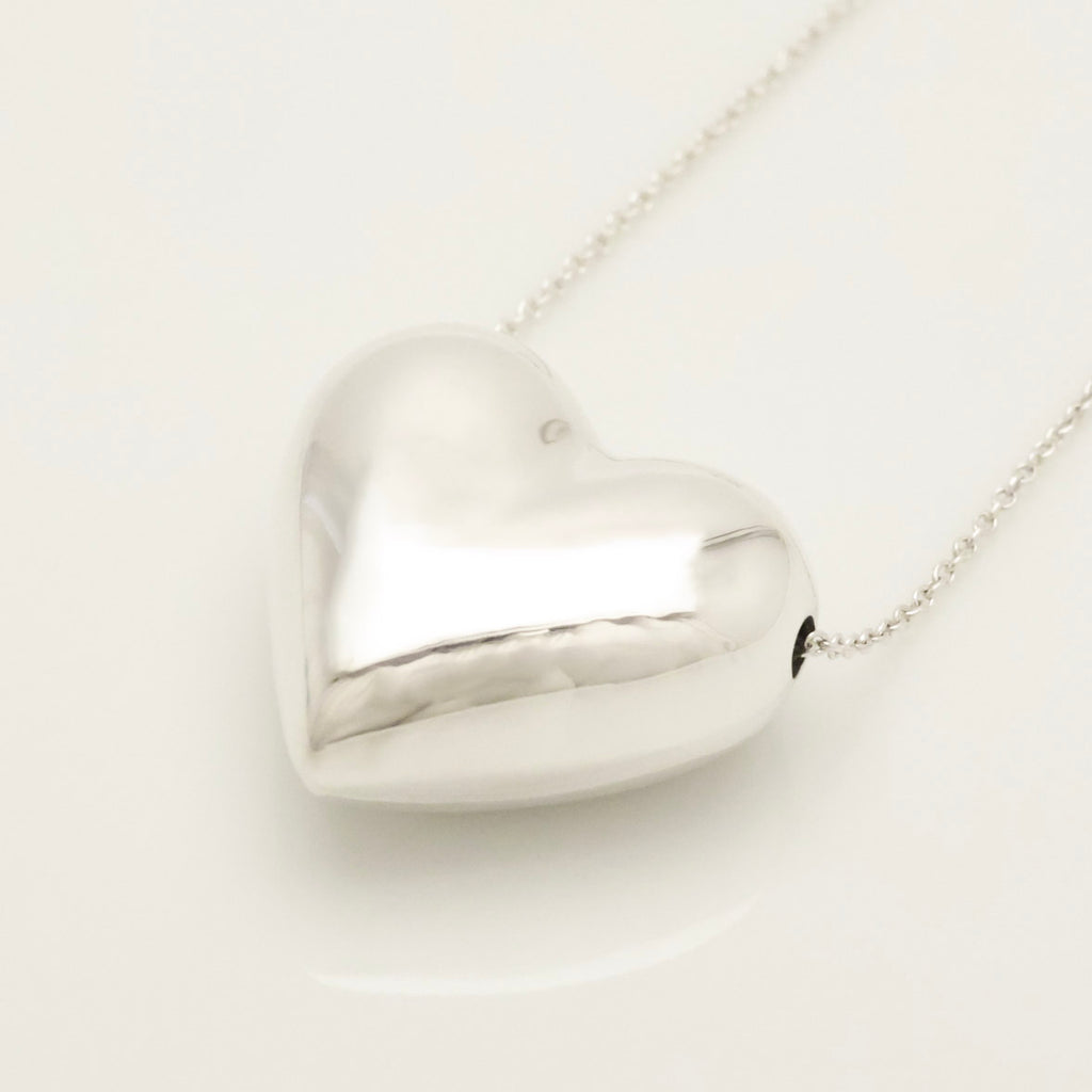 Tiffany & Co. Pinched Heart Pendant Necklace Sterling Silver 925