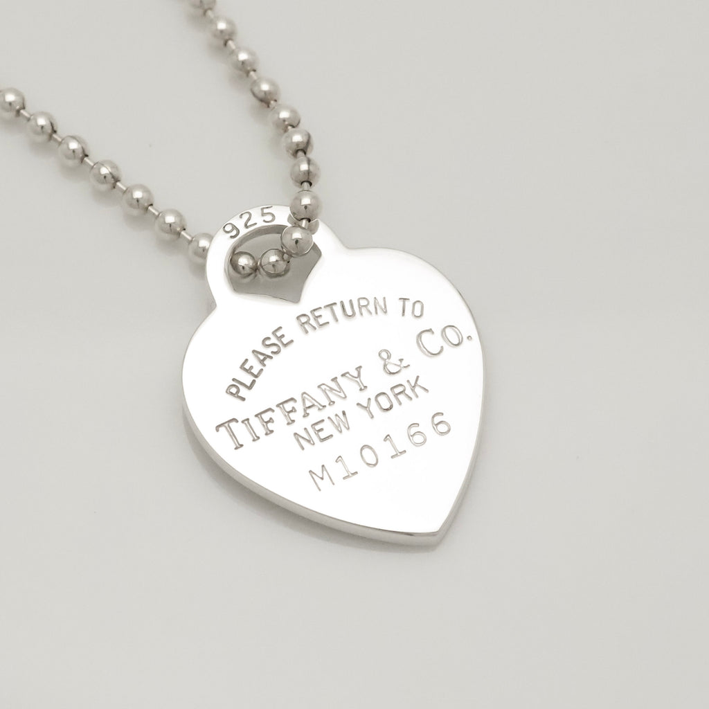 TIFFANY&Co. リターントゥ ティファニー ハート タグ ボール チェーン ネックレス AG925