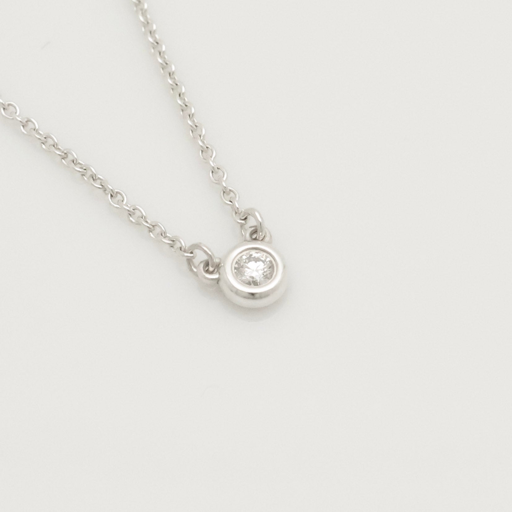TIFFANY&Co.  バイザヤード ダイヤモンド 1P エルサペレッティ ネックレス AG925