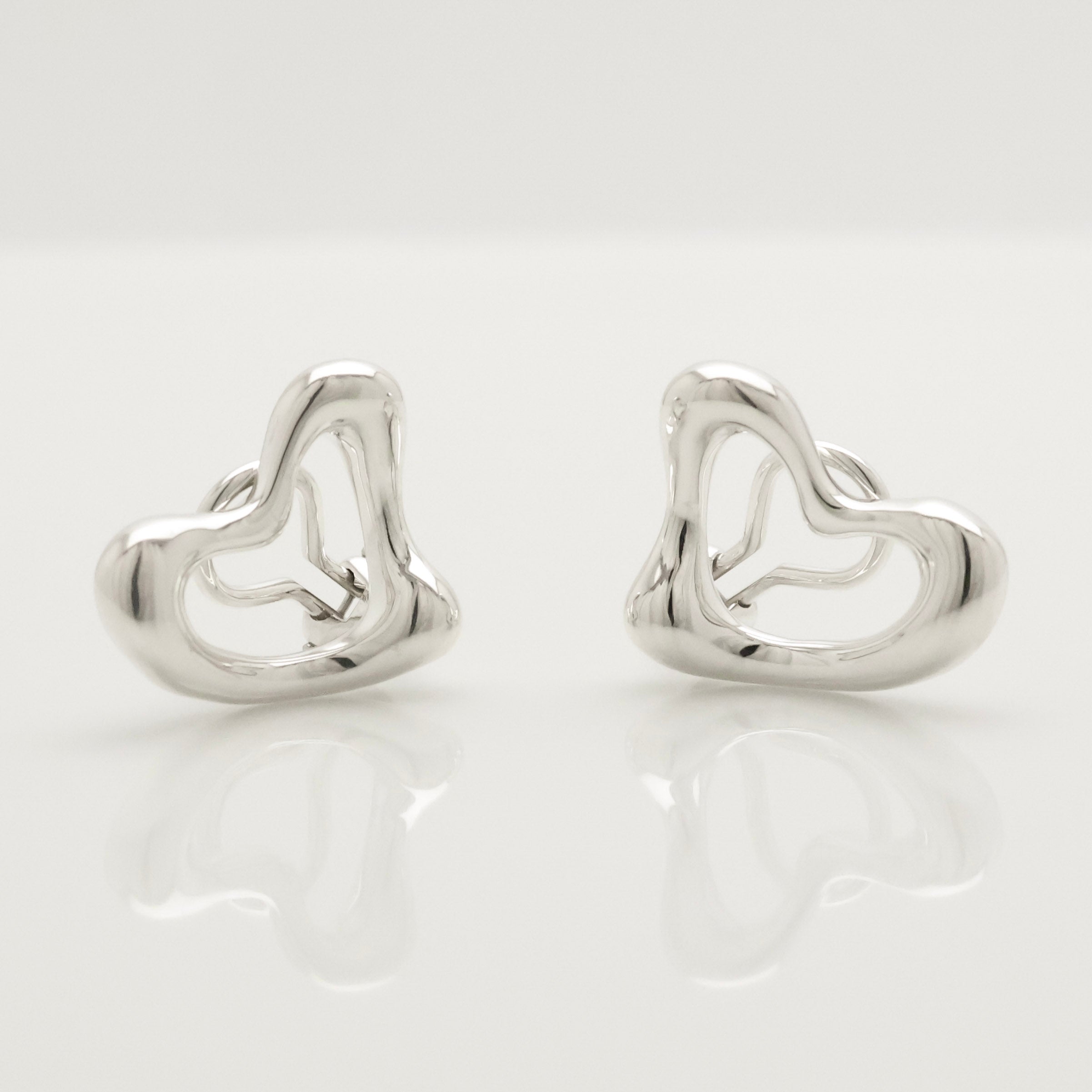 TIFFANY&Co. オープンハート エルサペレッティ クリップ イヤリング AG925