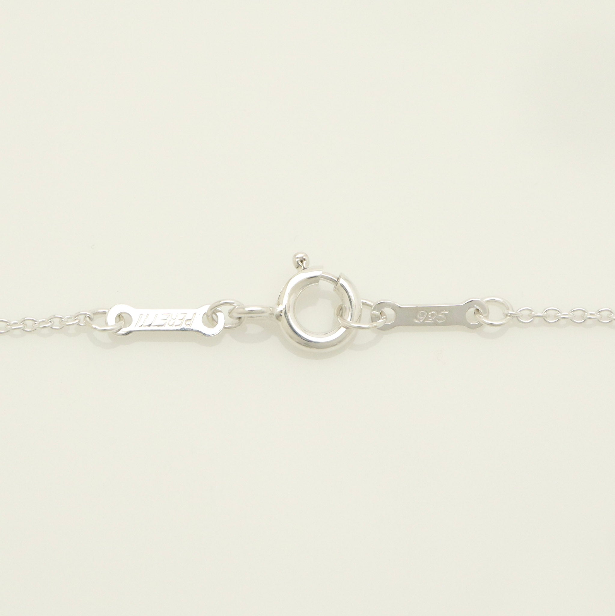 Tiffany & Co. Elsa Peretti Sterling Silver Double Teardrop Pendant Necklace Sterling Silver 925