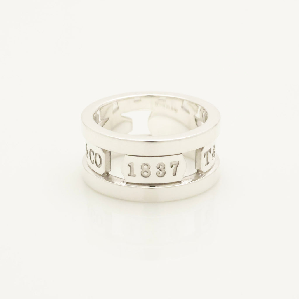 TIFFANY&Co. 1837 エレメント ワイド リング 9.5 号 AG925