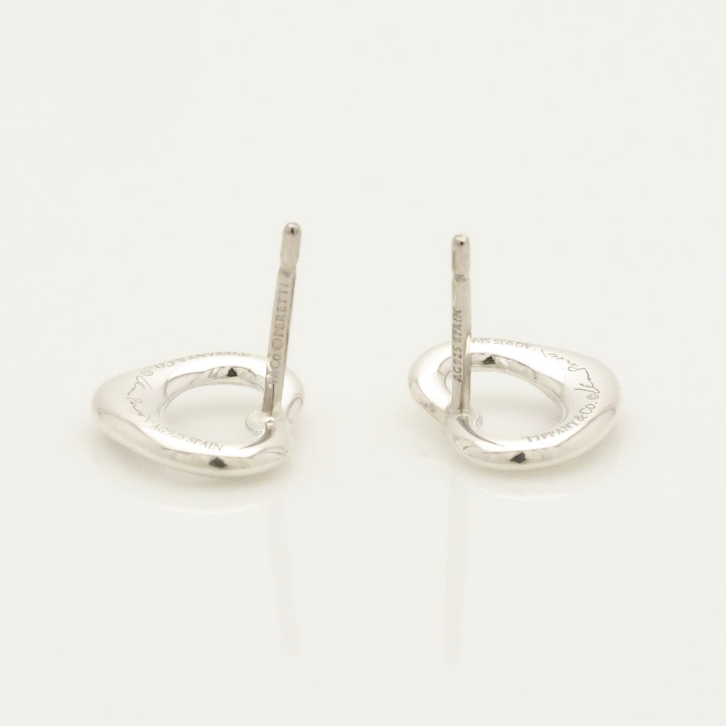 TIFFANY&Co.  オープンハート エルサペレッティ スタッド ピアス AG925