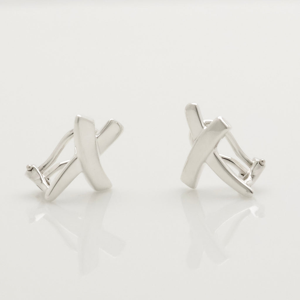 TIFFANY&Co. キス クロス パロマピカソ クリップ イヤリング AG925